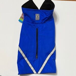 Water-resistant Fleece Lined Dog Jacket w/Reflective Stripes